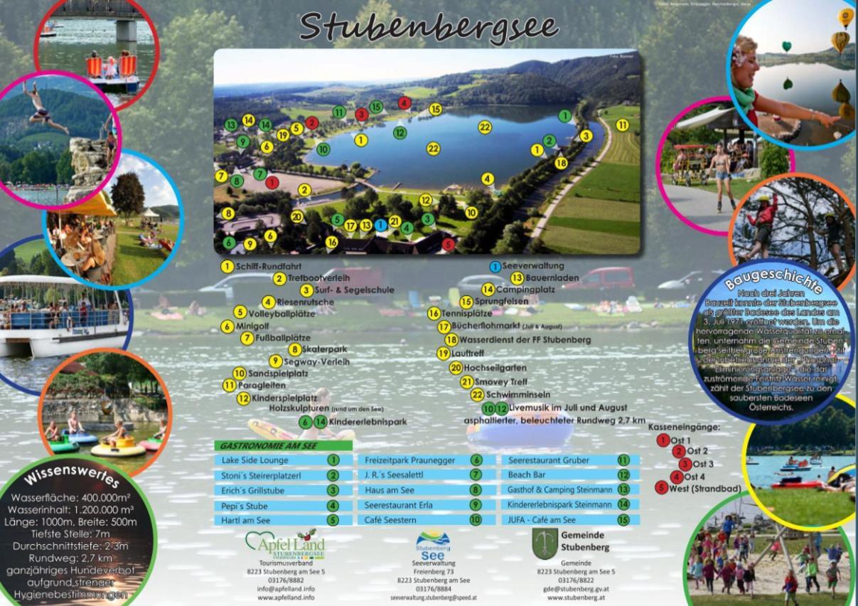 Zwei Schlafzimmer Ferienapartment Anna Am Stubenbergsee Inklusive Vier E-Bikes מראה חיצוני תמונה